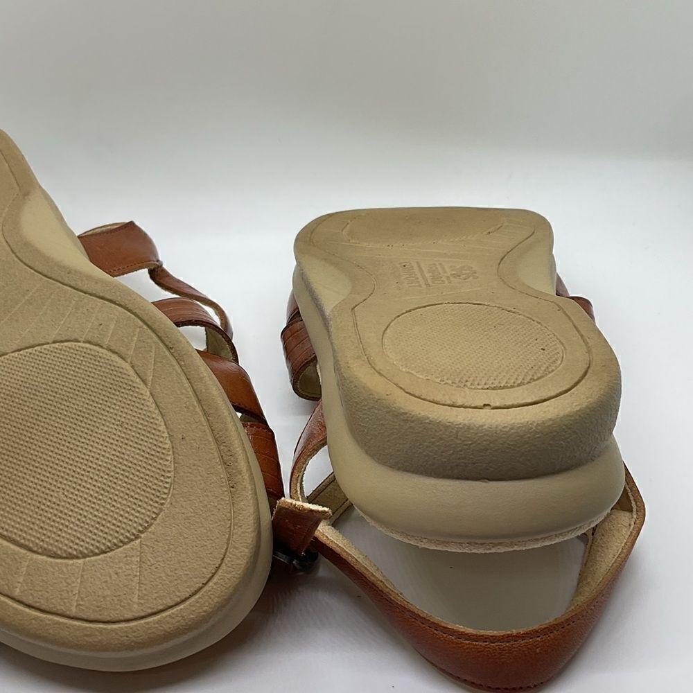 SAS Brown Leather Sandals - Picture 6 of 7